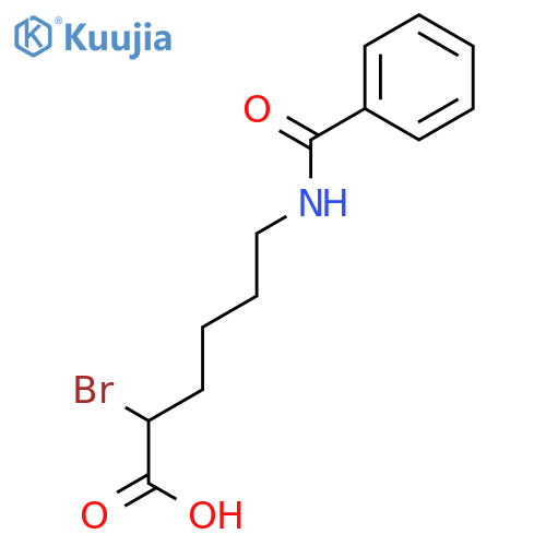 2-bromo-6-(phenylformamido)hexanoic acid structure