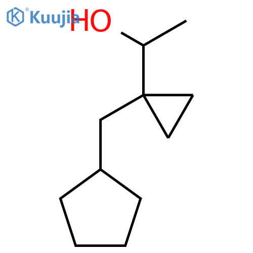 1-1-(cyclopentylmethyl)cyclopropylethan-1-ol structure