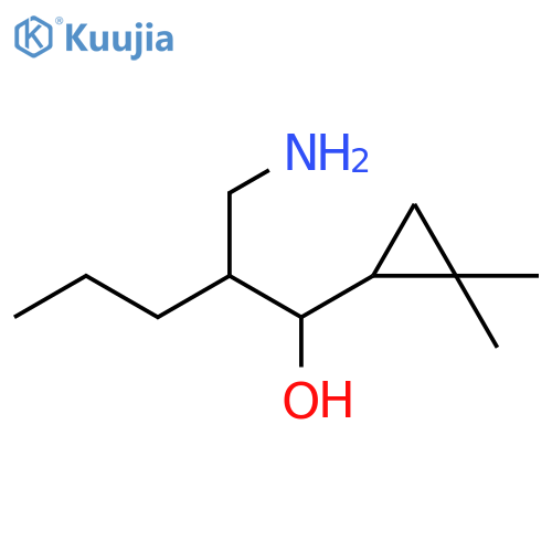 Cyclopropanemethanol, α-[1-(aminomethyl)butyl]-2,2-dimethyl- structure
