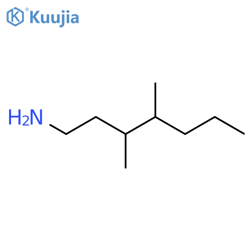 3,4-dimethylheptan-1-amine structure