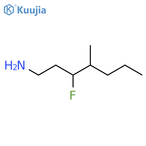 3-fluoro-4-methylheptan-1-amine structure