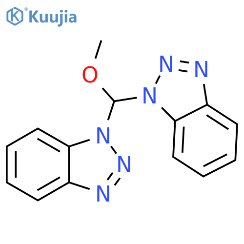 1-[1H-1,2,3-Benzotriazol-1-yl(methoxy)methyl]-1H-1,2,3-benzotriazole structure