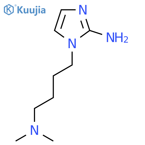 1-4-(dimethylamino)butyl-1H-imidazol-2-amine structure