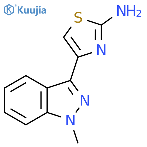 4-(1-methyl-1H-indazol-3-yl)-1,3-thiazol-2-amine structure