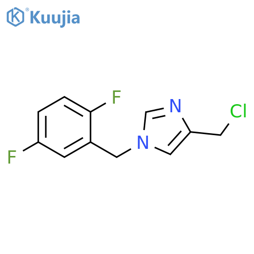 4-(chloromethyl)-1-(2,5-difluorobenzyl)-1H-imidazole structure