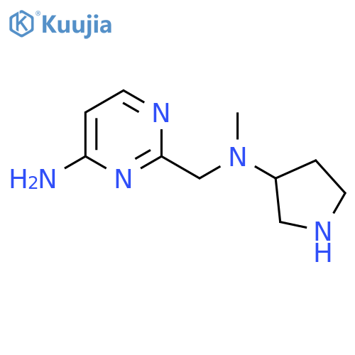 2-{methyl(pyrrolidin-3-yl)aminomethyl}pyrimidin-4-amine structure