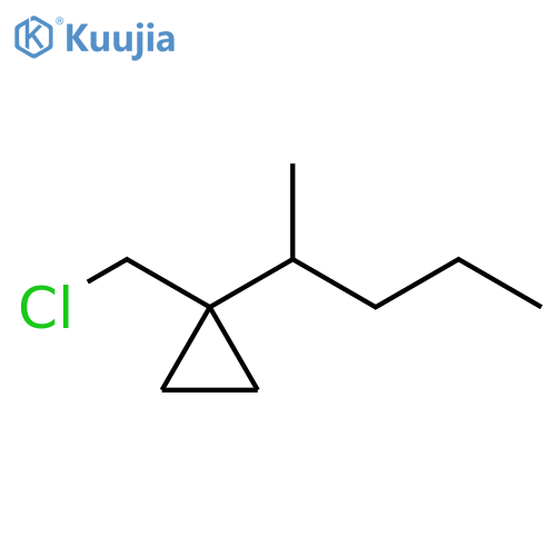 Cyclopropane, 1-(chloromethyl)-1-(1-methylbutyl)- structure