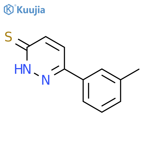6-(m-tolyl)pyridazine-3-thiol structure