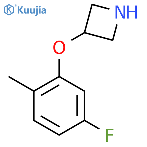 3-(5-fluoro-2-methylphenoxy)azetidine structure