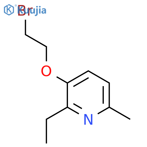 3-(2-Bromoethoxy)-2-ethyl-6-methylpyridine structure