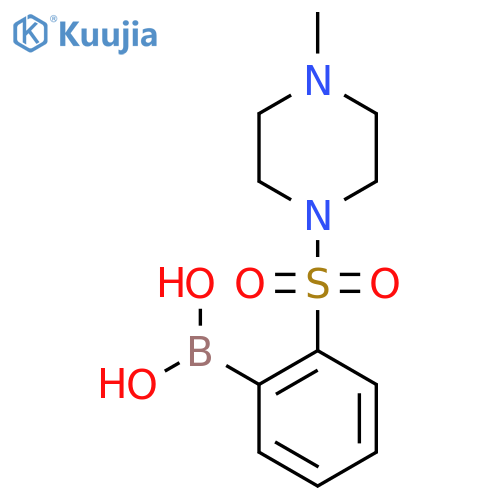 2-(4-Methylpiperazin-1-ylsulfonyl)phenylboronic acid structure