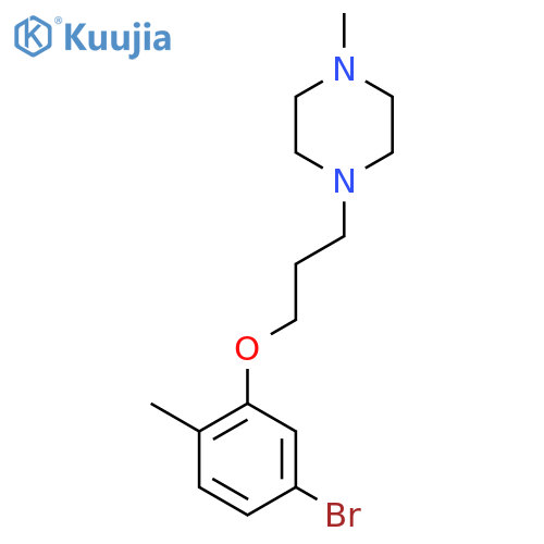 1-(3-(5-Bromo-2-methylphenoxy)propyl)-4-methylpiperazine structure