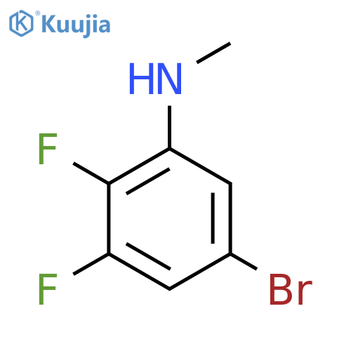 5-Bromo-2,3-difluoro-N-methylaniline structure