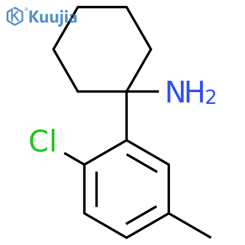 1-(2-chloro-5-methylphenyl)cyclohexan-1-amine structure