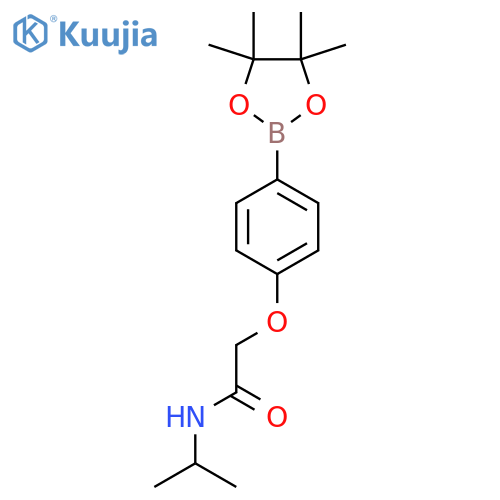 N-Isopropyl-2-(4-(4,4,5,5-tetramethyl-1,3,2-dioxaborolan-2-yl)phenoxy)acetamide structure