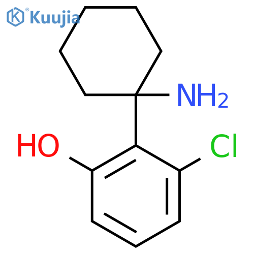 2-(1-aminocyclohexyl)-3-chlorophenol structure