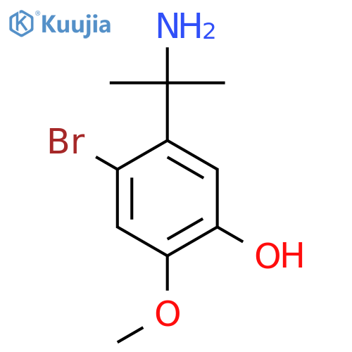 5-(2-aminopropan-2-yl)-4-bromo-2-methoxyphenol structure
