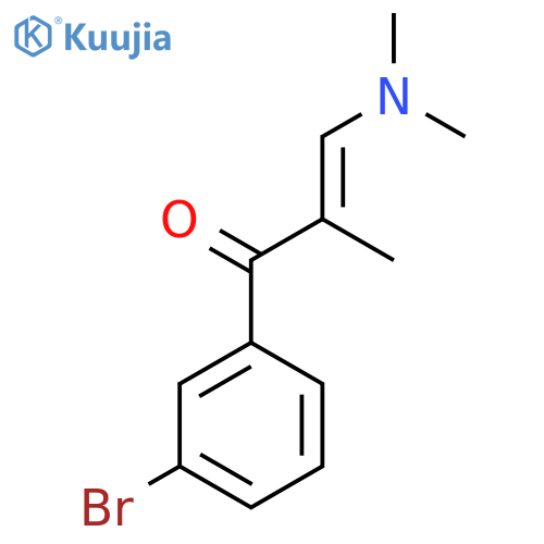 1-(3-bromophenyl)-3-(dimethylamino)-2-methylprop-2-en-1-one structure