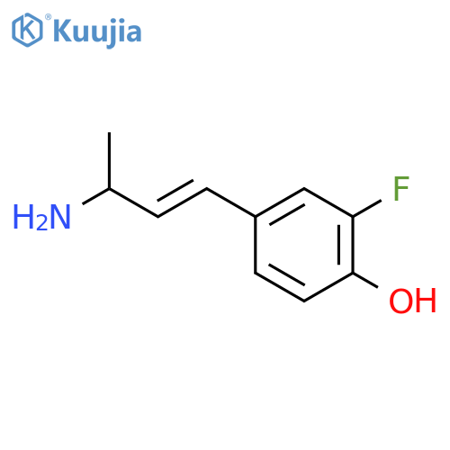 4-(3-Aminobut-1-en-1-yl)-2-fluorophenol structure