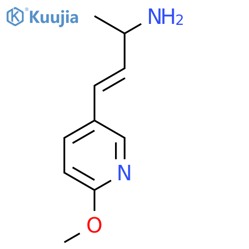 4-(6-methoxypyridin-3-yl)but-3-en-2-amine structure