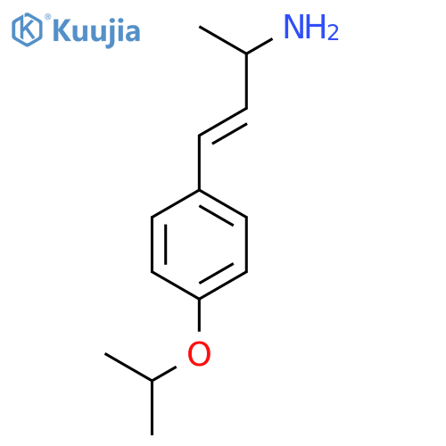 4-4-(propan-2-yloxy)phenylbut-3-en-2-amine structure