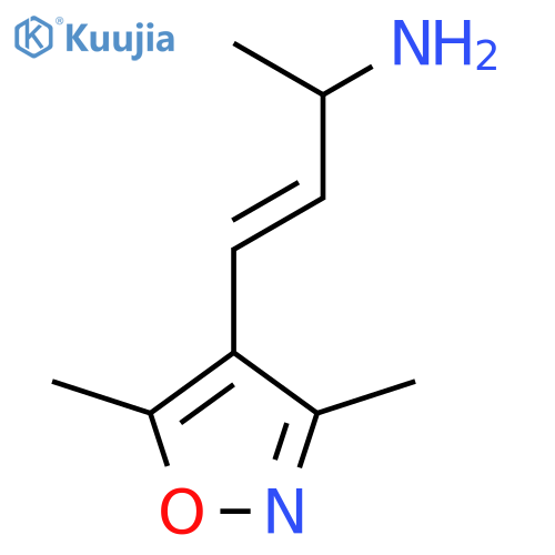 4-(dimethyl-1,2-oxazol-4-yl)but-3-en-2-amine structure