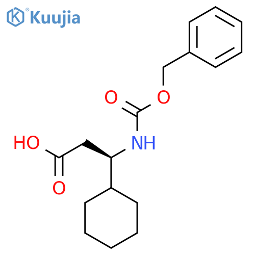 Cyclohexanepropanoic acid, β-[[(phenylmethoxy)carbonyl]amino]-, (βR)- structure