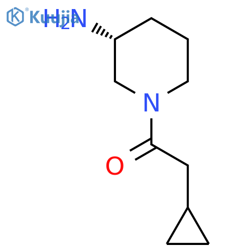 Ethanone, 1-[(3R)-3-amino-1-piperidinyl]-2-cyclopropyl- structure