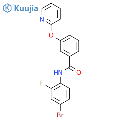 N-(4-bromo-2-fluorophenyl)-3-(pyridin-2-yloxy)benzamide structure