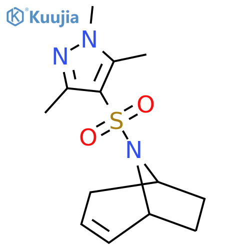 (1R,5S)-8-((1,3,5-trimethyl-1H-pyrazol-4-yl)sulfonyl)-8-azabicyclo[3.2.1]oct-2-ene structure
