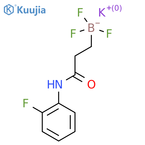 Potassium trifluoro(3-((2-fluorophenyl)amino)-3-oxopropyl)borate structure