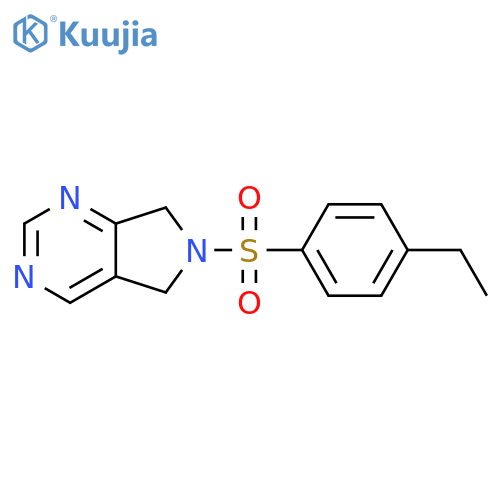 6-(4-ethylbenzenesulfonyl)-5H,6H,7H-pyrrolo3,4-dpyrimidine structure