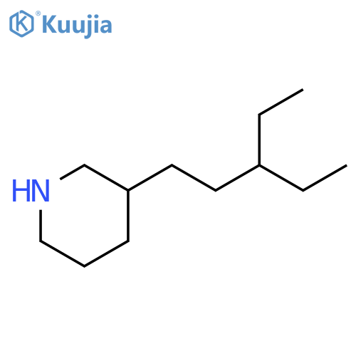 3-(3-ethylpentyl)piperidine structure