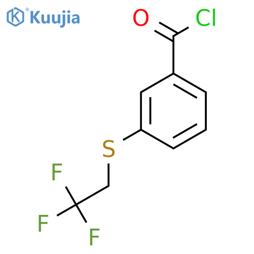 3-[(2,2,2-Trifluoroethyl)sulfanyl]benzoyl chloride structure