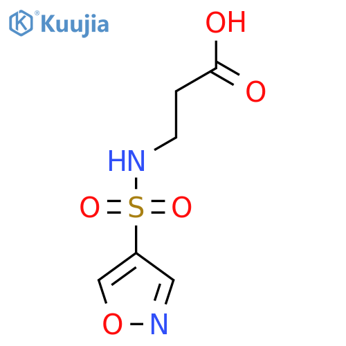 3-(1,2-Oxazole-4-sulfonamido)propanoic acid structure
