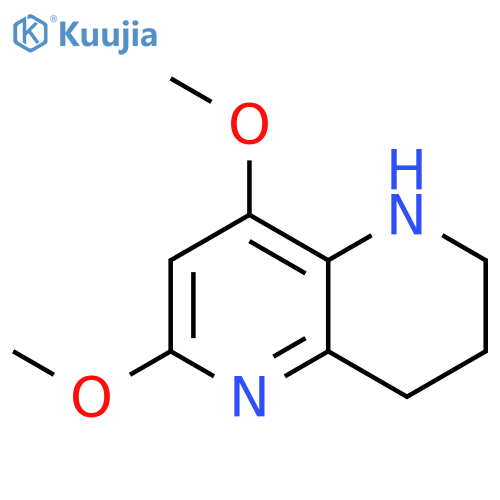 6,8-dimethoxy-1,2,3,4-tetrahydro-1,5-naphthyridine structure