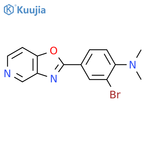 (2-Bromo-4-oxazolo[4,5-c]pyridin-2-yl-phenyl)-dimethyl-amine structure