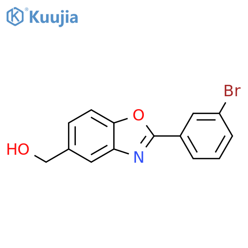 [2-(3-Bromo-phenyl)-benzooxazol-5-yl]-methanol structure