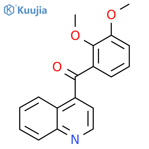 4-(2,3-Dimethoxybenzoyl)quinoline structure