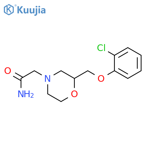 2-[2-(2-Chloro-phenoxymethyl)-morpholin-4-yl]-acetamide structure
