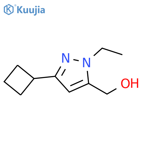 (5-Cyclobutyl-2-ethyl-2H-pyrazol-3-yl)-methanol structure