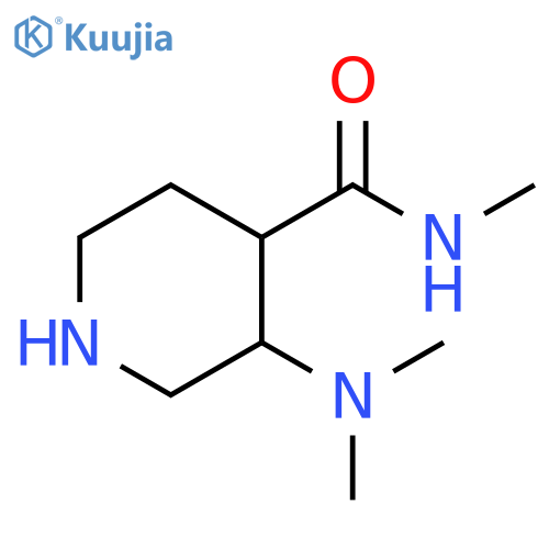 3-Dimethylamino-piperidine-4-carboxylic acid methylamide structure