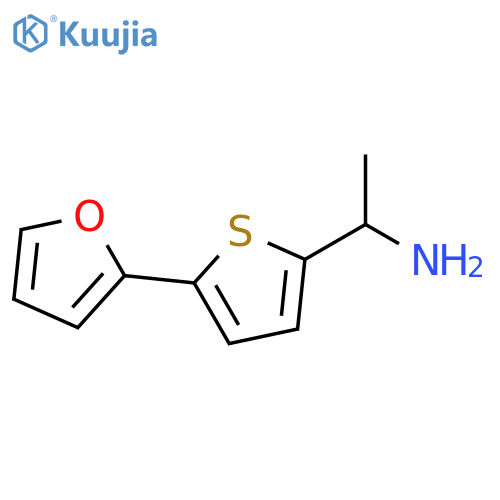1-(5-(furan-2-yl)thiophen-2-yl)ethan-1-amine structure