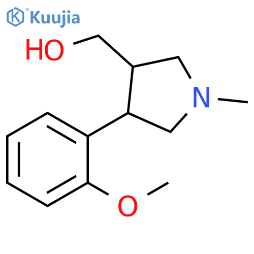 [4-(2-Methoxy-phenyl)-1-methyl-pyrrolidin-3-yl]-methanol structure