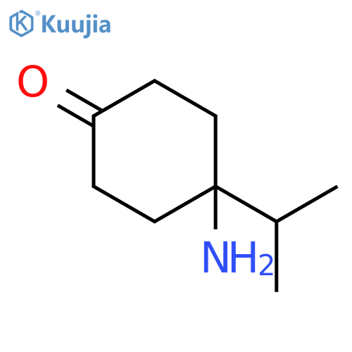 4-amino-4-(propan-2-yl)cyclohexan-1-one structure