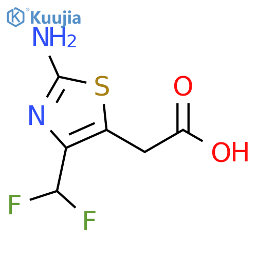 (2-Amino-4-difluoromethyl-thiazol-5-yl)-acetic acid structure