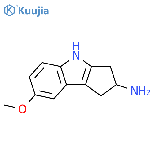 Cyclopent[b]indol-2-amine, 1,2,3,4-tetrahydro-7-methoxy- structure