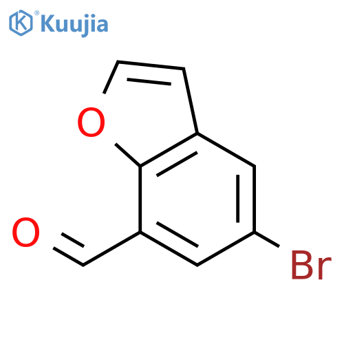 5-bromobenzofuran-7-carbaldehyde structure