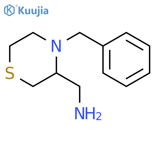 1-(4-benzylthiomorpholin-3-yl)methanamine structure