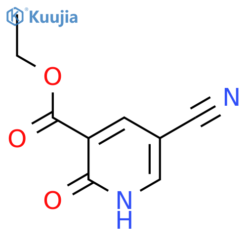 Ethyl 5-cyano-2-oxo-1,2-dihydropyridine-3-carboxylate structure